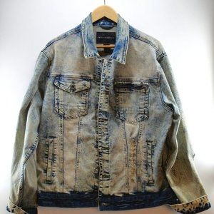 Vintage Sean John‎ Denim Acid Wash Denim Jean Jacket | Size XL